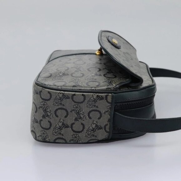 CELINE C Sulky Shoulder Bag PVC Navy Gold - Picture 6 of 15